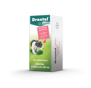 Vermífugo Drontal Puppy Suspensão Oral para Cães Filhotes  100 ml