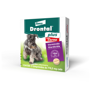 Vermífugo Drontal Plus para Cães de 10kg com 2 Comprimidos Elanco