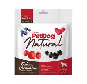 Biscoito Pet Dog Natural Frutas Vermelhas Para Cães 150g