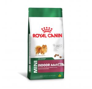 Ração Royal Canin Mini Indoor Adult 8+ para Cães Adultos de Raças Pequenas 7.5kg