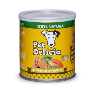 Alimento Úmido Pet Delícia Cães Adultos Risotinho de Frango 320g