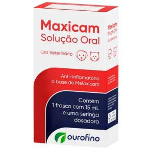 Anti-Inflamatório Maxicam Solução Oral para Cães e Gatos - Ourofino