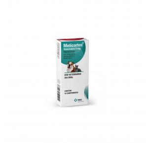 Anti-inflamatório Antialergico Meticorten para Cães MSD 5mg