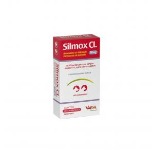 Antibacteriano Silmox CL para Cães e Gatos com 10 Comprimidos Vansil 50mg