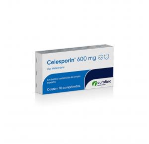Antibiótico Celesporin com 10 Comprimidos Ourofino 600mg
