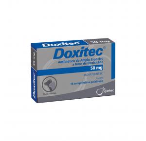 Antibiotico Doxitec para Cães e Gatos com 16 Comprimidos Sytec 50mg