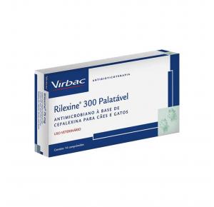 Antibiótico Rilexine com 14 Comprimidos Palatável 300mg Virbac