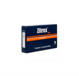 Antibiótico Zitrex para Cães e Gatos com 3 Comprimidos 500mg Cepav