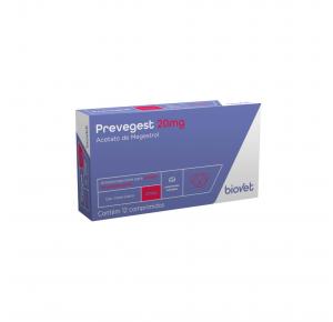 Anticoncepcional Preve-Gest 20mg com 12 Comprimidos Biovet