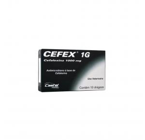 Antimicrobiano Cefex 1000mg com 10 Drágeas Cepav