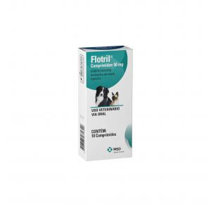 Antimicrobiano Flotril com 10 Comprimidos MSD 50mg
