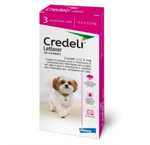 Antipulgas Credeli 112,5mg Cães 2,5 a 5,5kg