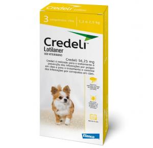 Antipulgas Credeli 56,25mg Cães 1,3 a 2,5kg