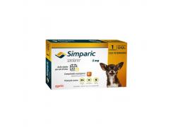 Antipulgas Simparic Cães de 1.3 à 2.5kg 1 Comprimido