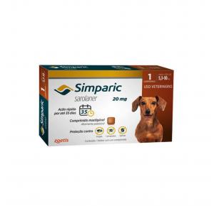 Antipulgas Simparic Cães de 5.1 à 10kg 1 Comprimido