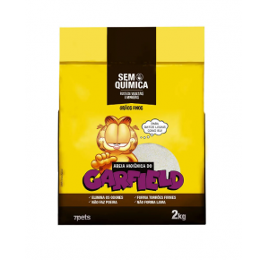 Areia Higiênica Garfield Clássica Amarela - 2kg