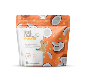 Biscoito para Cães Be Nature Coco e Aveia 150g - Organnact