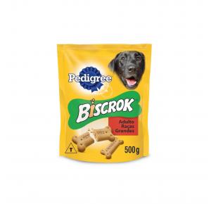 Biscoito Pedigree Biscrok Multi para Cães Adultos Raças Grandes 500g