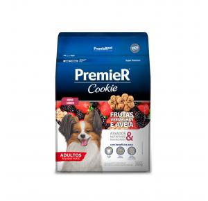 Biscoito Premier Cookie para Cães Adultos Sabor Frutas Vermelhas e Aveia 250g