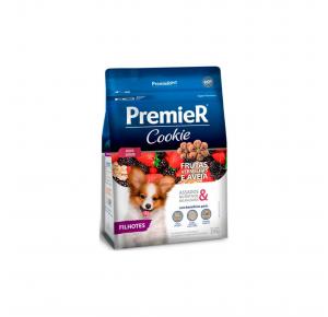 Biscoito Premier Cookie para Cães Filhotes Sabor Frutas Vermelhas e Aveia 250g