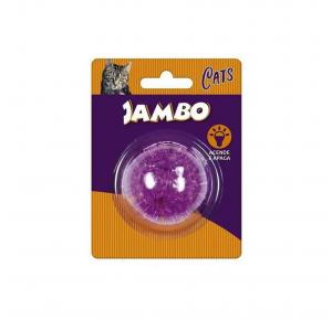 Brinquedo Bola Luz Espinho Mini Cat Roxo Jambo Pet