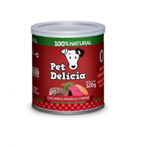 Alimento Úmido Pet Delícia Cães Adultos  Caçarolinha de Carne 320g