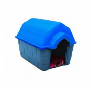 Casa nº02 Base Cinza Telhado Azul Ideal Dog