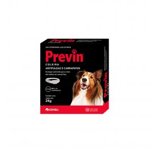 Coleira Antipulgas e Carrapatos Previn para Cães Coveli 24gr