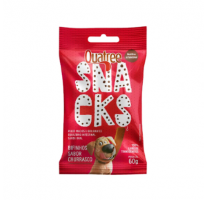 Petisco Snack Quatree para Cães Sabor Churrasco 60g