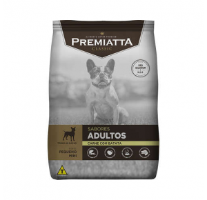 Ração Premiatta Classic para Cães Adultos Porte Mini e Pequeno Carne e Batata 3kg