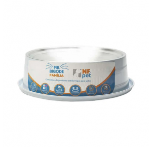 Comedouro Antiformiga Para Gatos Mr. Bigode Júnior Família Cor Branco 1,8L -  Nf Pet