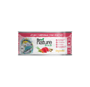 Alimento Úmido Be Nature Organnact Day By Day Gatos  Sabor Atum e Sardinha - 120g