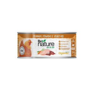 Alimento Úmido Be Nature Organnact Day By Day Gatos Filhotes Sabor Frango,Fígado e Vegetais - 120g