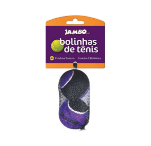 Bola Tennis Sound Médio Pacote com 2 Unidades - Jambo Pet