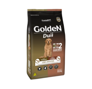 Ração Golden Duii para Cães Adultos Sabor Frango e Carne  10,1kg - PremieRpet