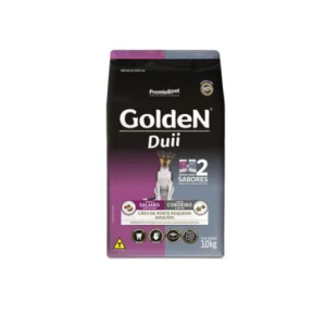 Ração Golden Duii Cães Adultos Porte Pequeno Salmão e Cordeiro 3Kg