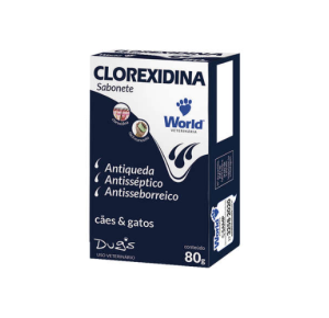 Sabonete World Veterinária Dug's Clorexidina Cães & Gatos 80Gr