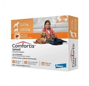 Antipulgas Comfortis 270 mg  4,5 a 9Kg  para Cães e Gatos - Elanco