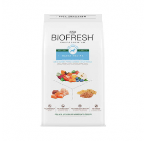 Ração Seca Biofresh Mix de Carne, Frutas, Legumes e Ervas Frescas Cães Adultos de Raças Médias 3Kg