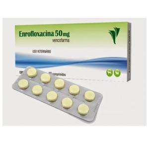 Enrofloxacina 50 Mg Para Cães -10 Comprimidos- Vencofarma