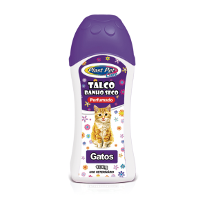 Talco Pra Gato 100G Banho A Seco Plast Pet