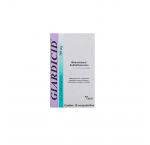 Giardicid Antibiótico com 10 Comprimidos Cepav 500mg