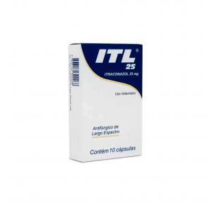 Itraconazol 25mg com 10 Cápsulas ITL Cepav 