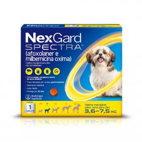 Antipulgas e Carrapatos Nexgard Spectra P 3,6 à 7,5Kg 1 Tablete
