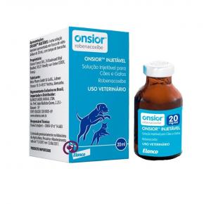 Onsior Injetável 20ml Elanco Antinflamatório Cães e Gatos Robenacoxibe