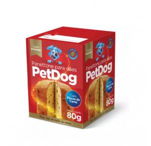 Panettone Pet Dog Para Cães Sabor Carne - 80 G