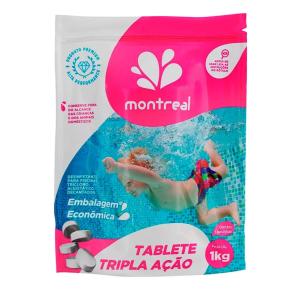 Pastilhas Tricloro Montreal Tabletes Tripla Ação 1 Kg