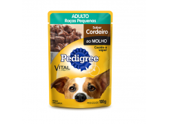 Ração Úmida Pedigree Sachê Cães Adultos Raças Pequenas Cordeiro ao Molho 100g