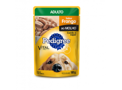 Ração Úmida Pedigree Sachê Cães Adultos - Frango ao Molho 100g