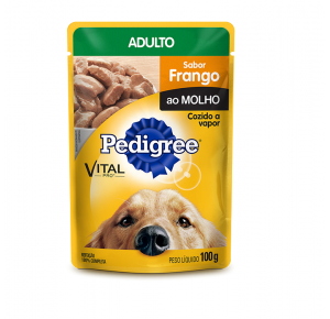 Ração Úmida Pedigree Sachê Cães Adultos - Frango ao Molho 100g